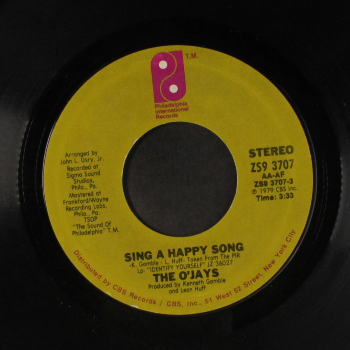 sing a happy song / one in a million by O'JAYS