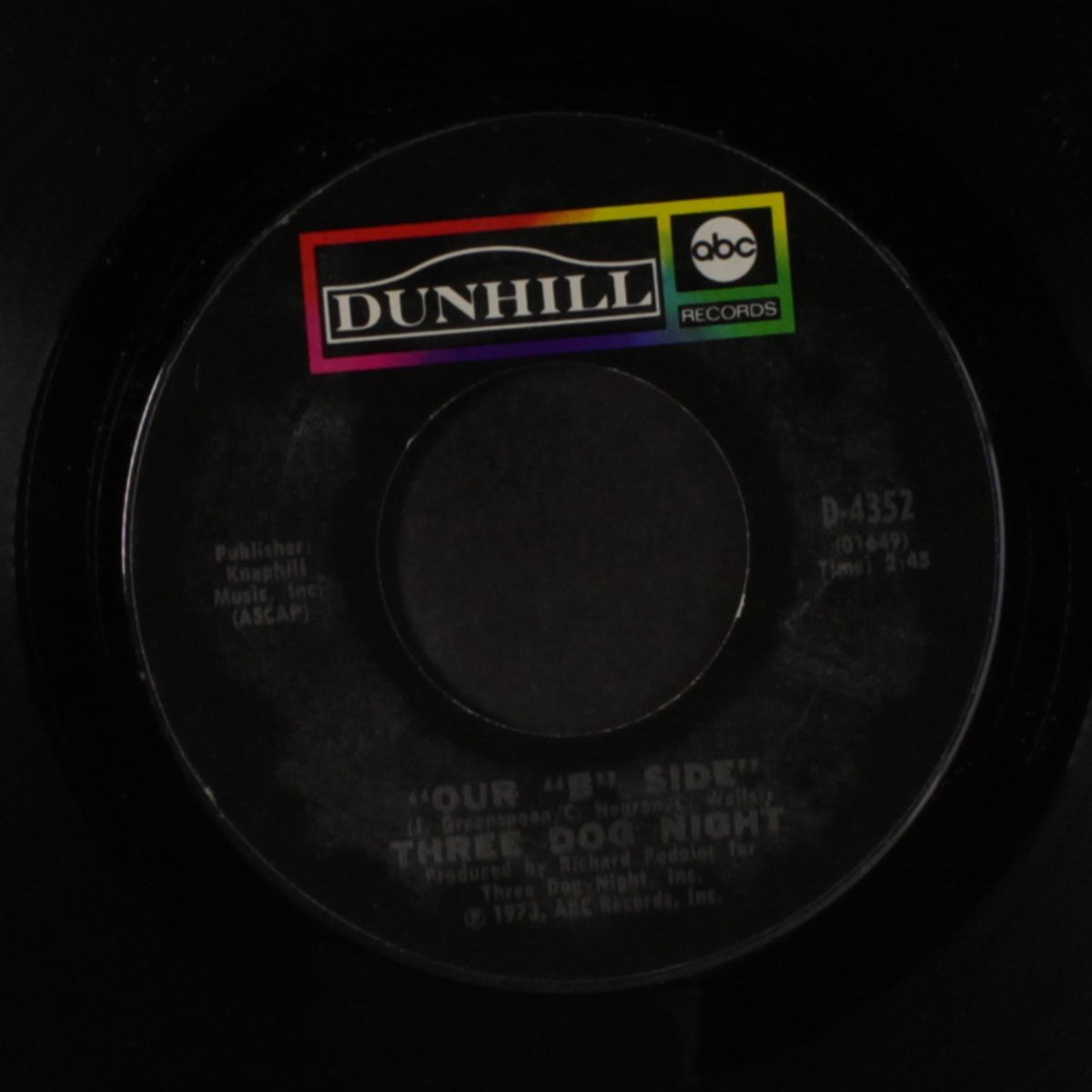 shambala / our "b" side by THREE DOG NIGHT