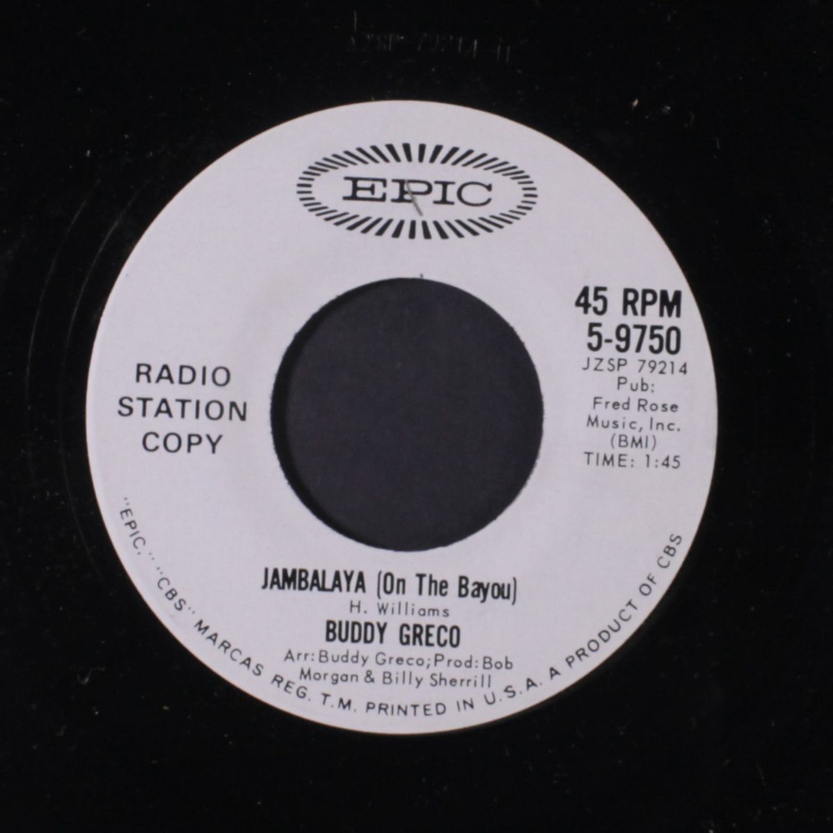 i can't help it / jambalaya by BUDDY GRECO