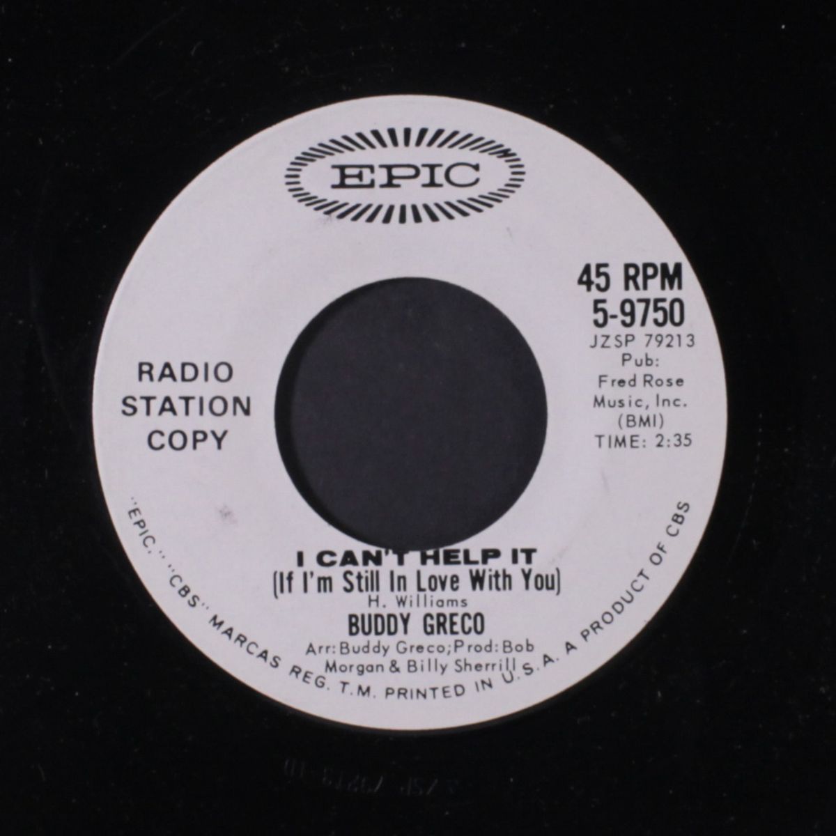 i can't help it / jambalaya by BUDDY GRECO