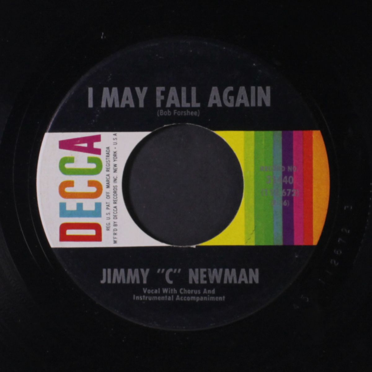 i may fall again / bayou talk by JIMMY C NEWMAN