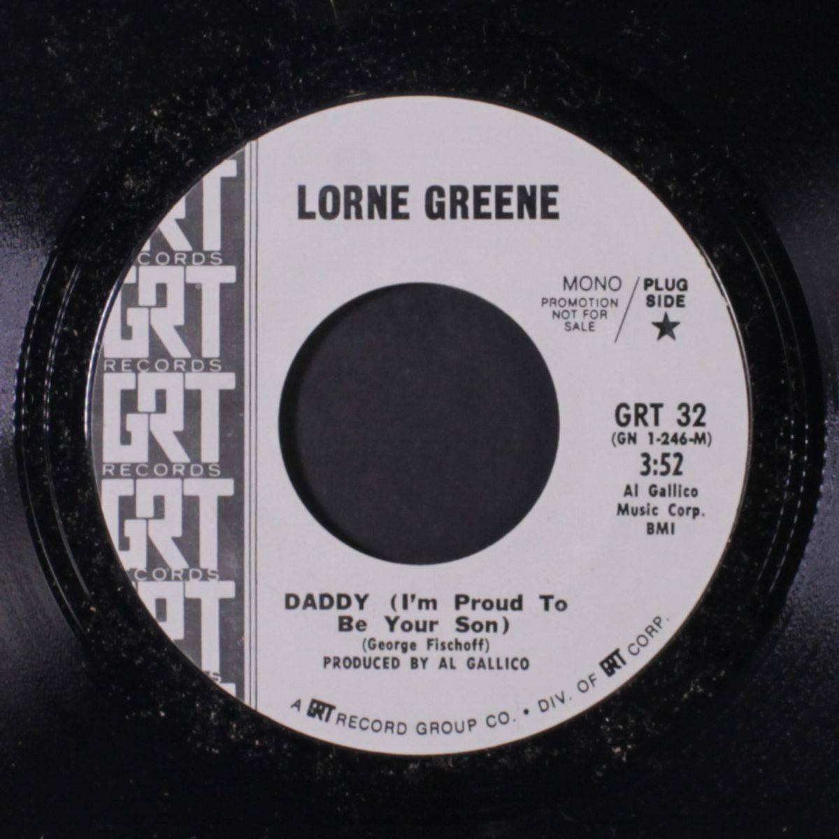 daddy / i love a rainbow by LORNE GREENE