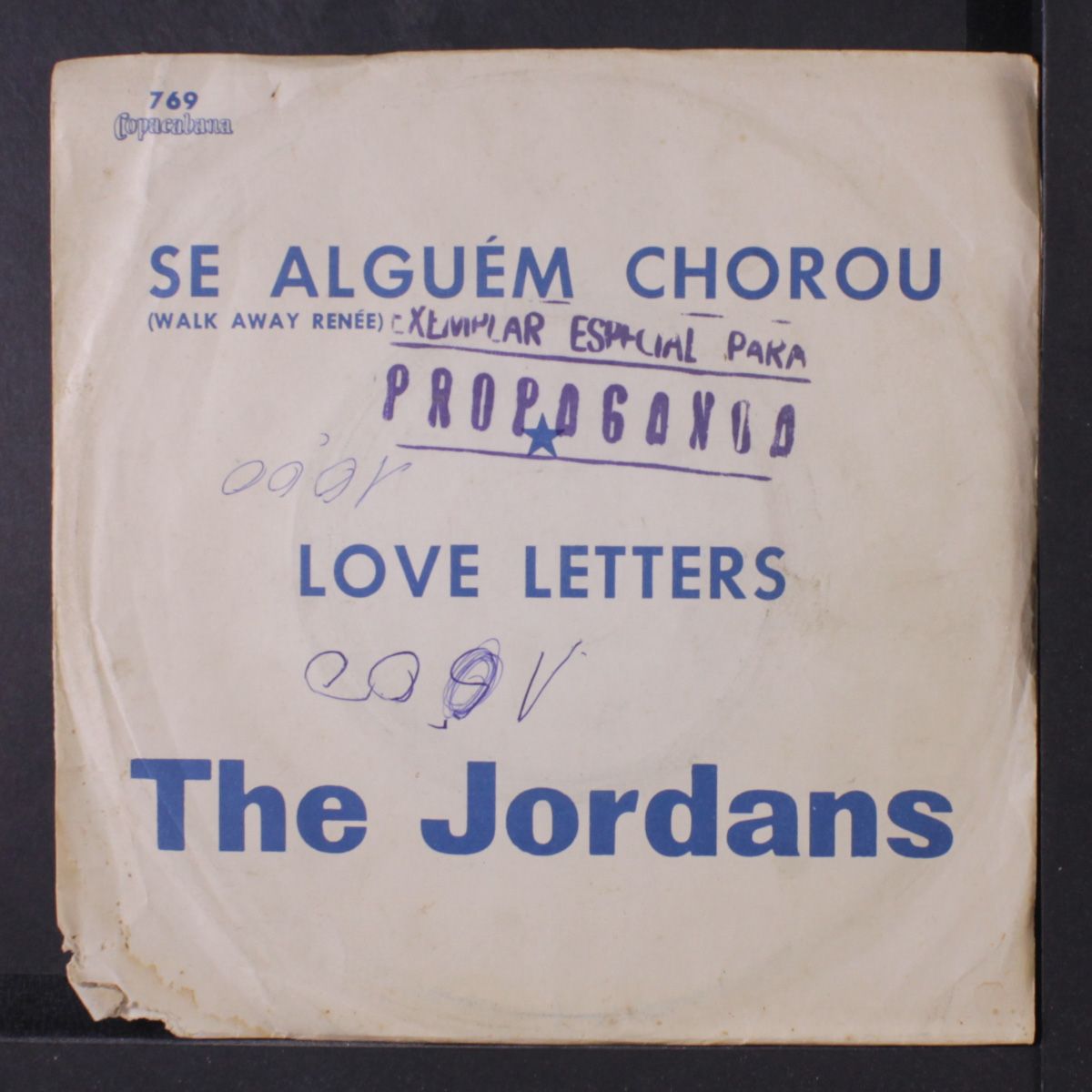 walk away renee / love letters by JORDANS