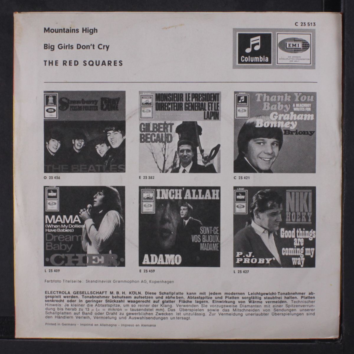 mountains high / big girls don't cry by RED SQUARES