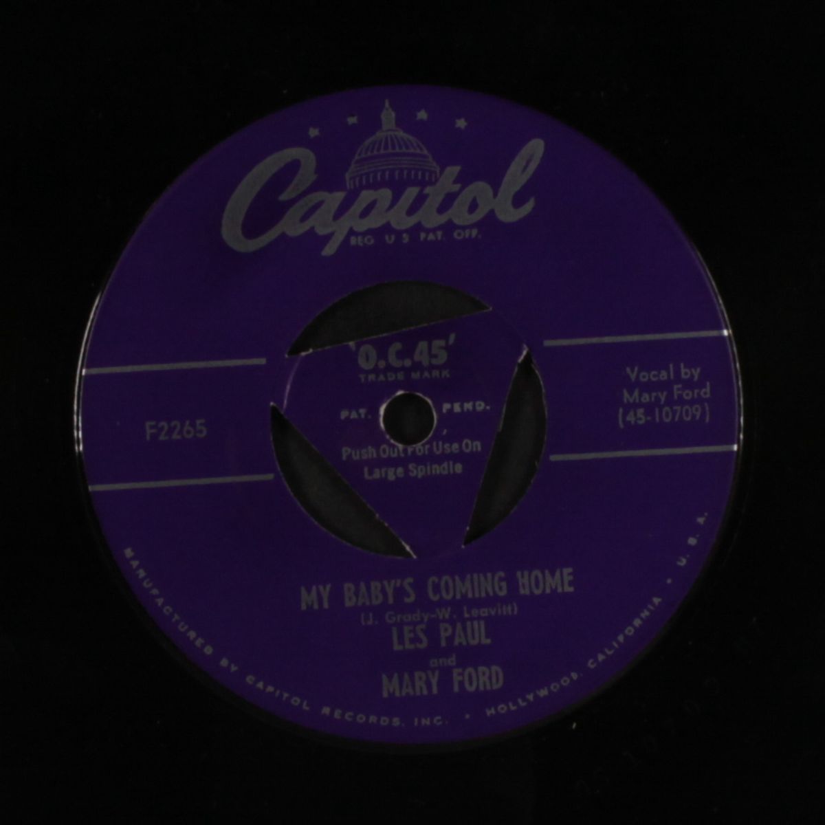my baby's coming home / lady of spain by LES LES PAUL & MARY FORD