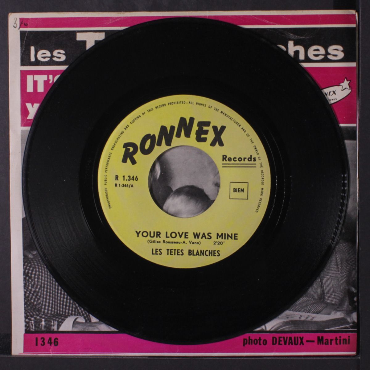 it's so right / your love was mine by LES TETES BLANCHES