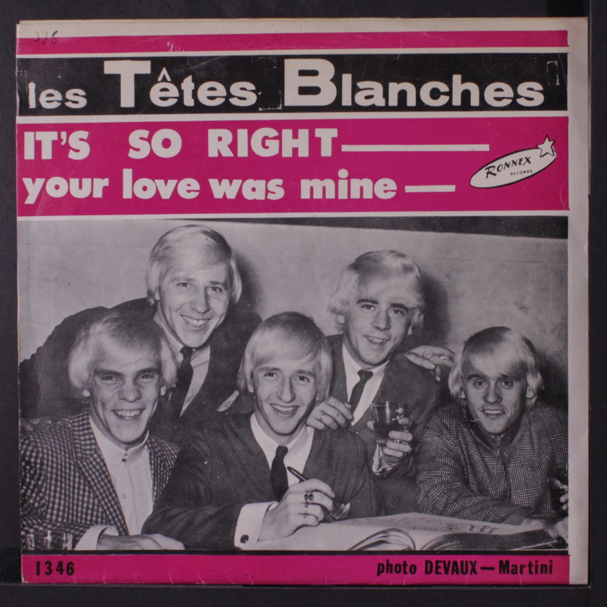 it's so right / your love was mine by LES TETES BLANCHES