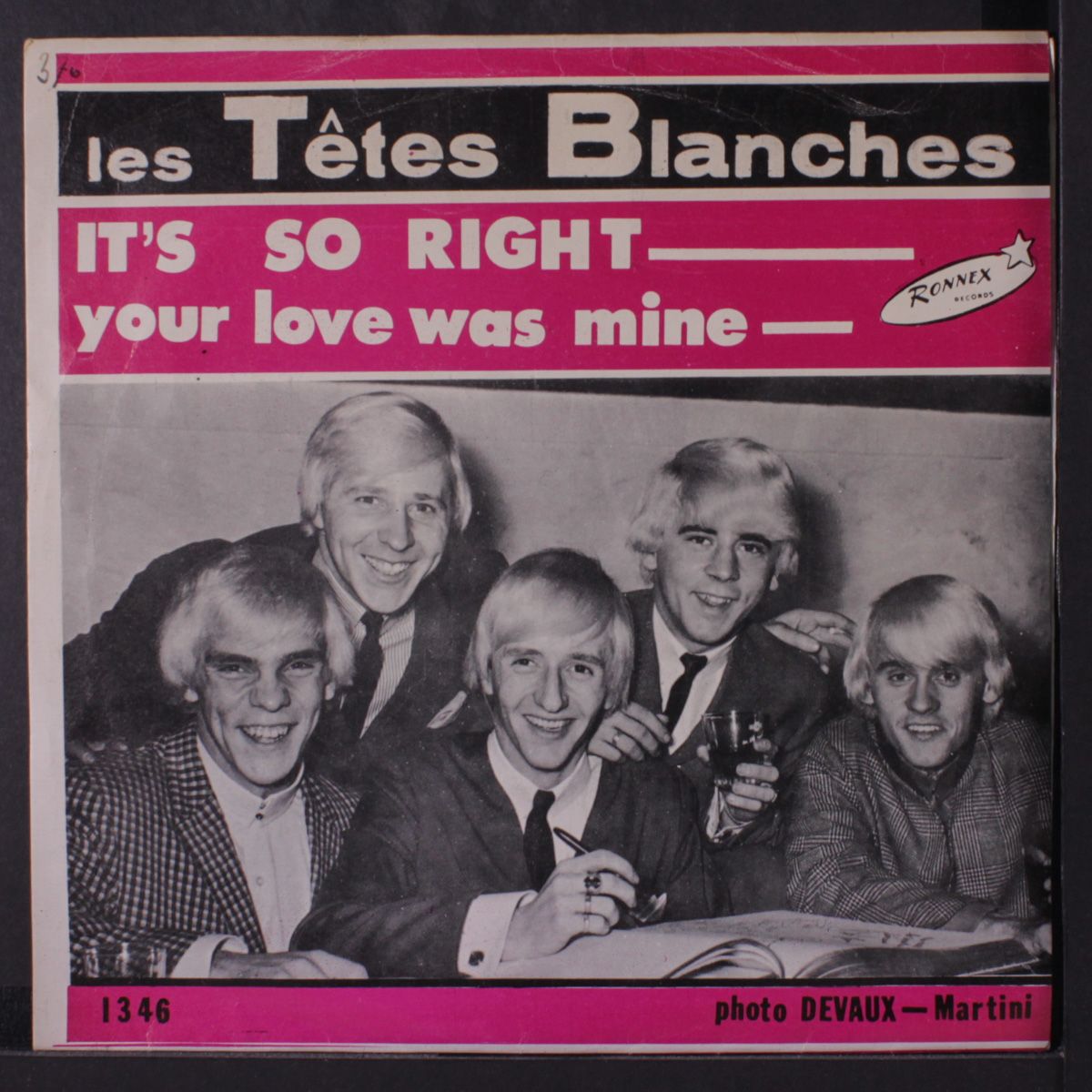 it's so right / your love was mine by LES TETES BLANCHES