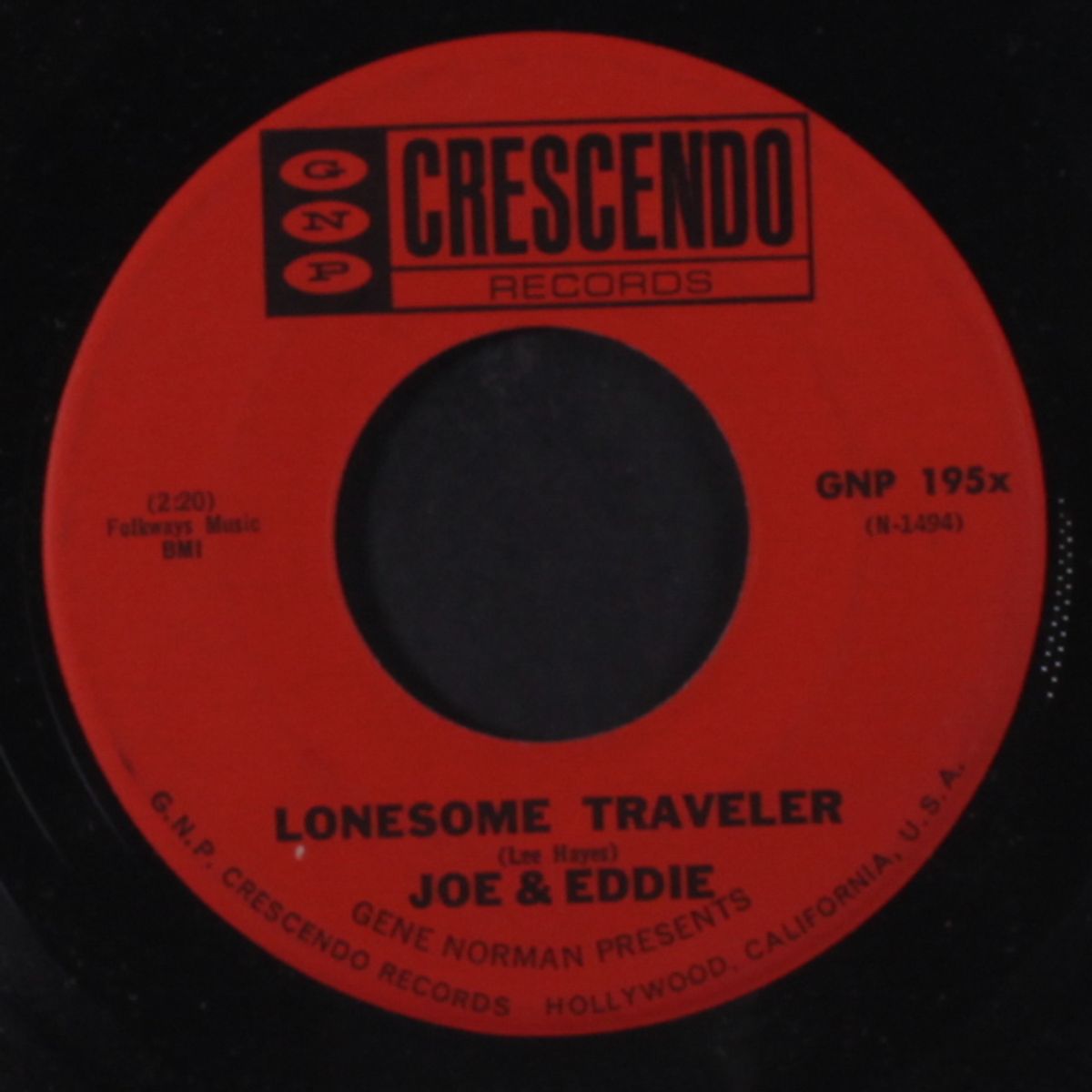 lonesome traveler / there's a meetin' here tonight by JOE & EDDIE