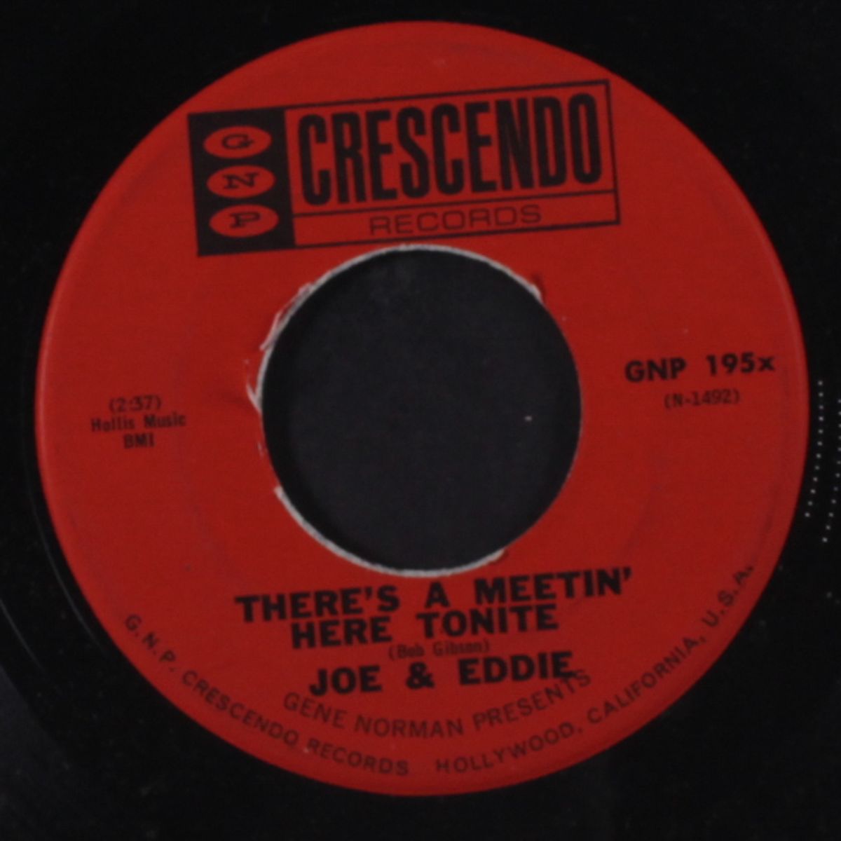 lonesome traveler / there's a meetin' here tonight by JOE & EDDIE