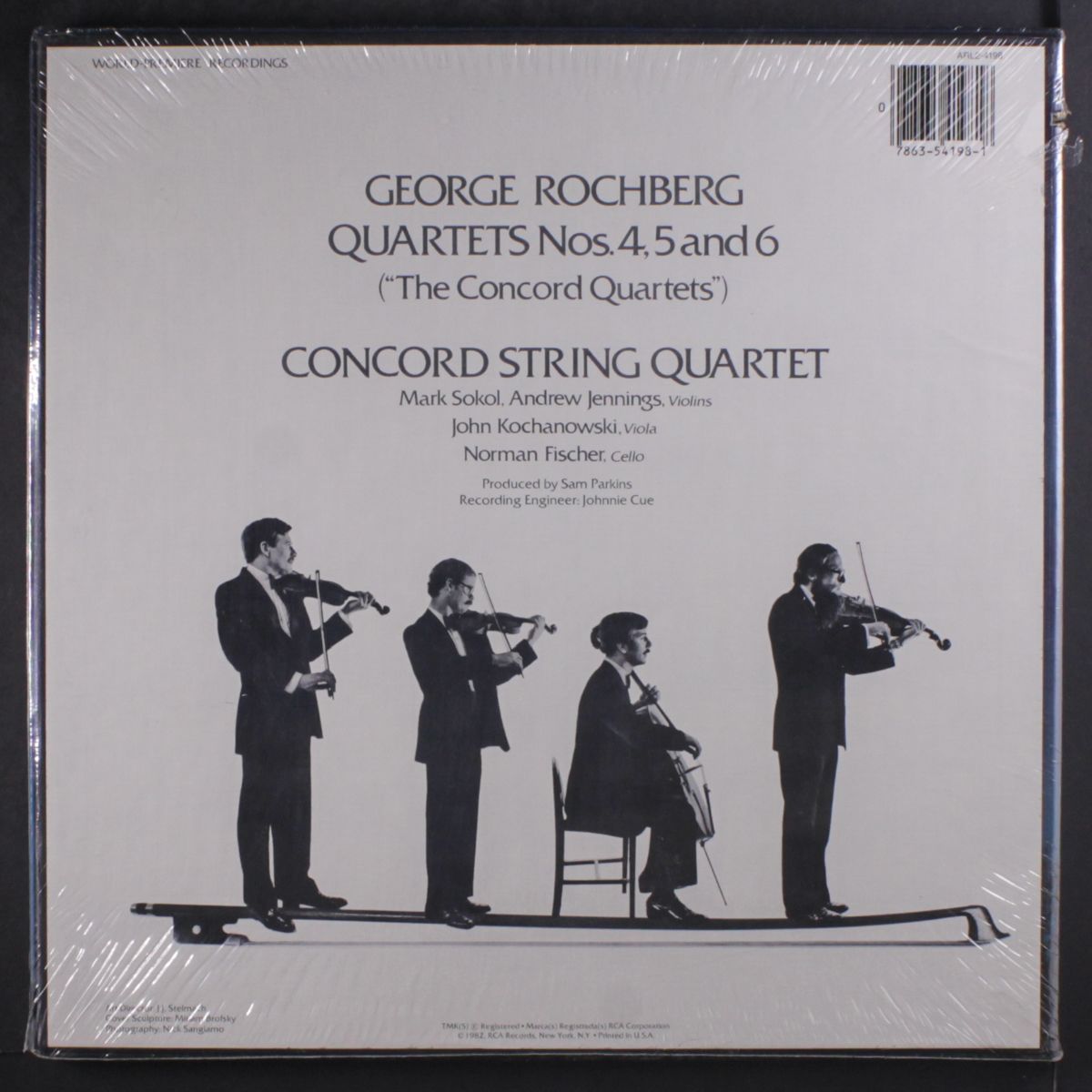 george rochberg quartets nos. 4, 5 and 6 by CONCORD STRING QUARTET