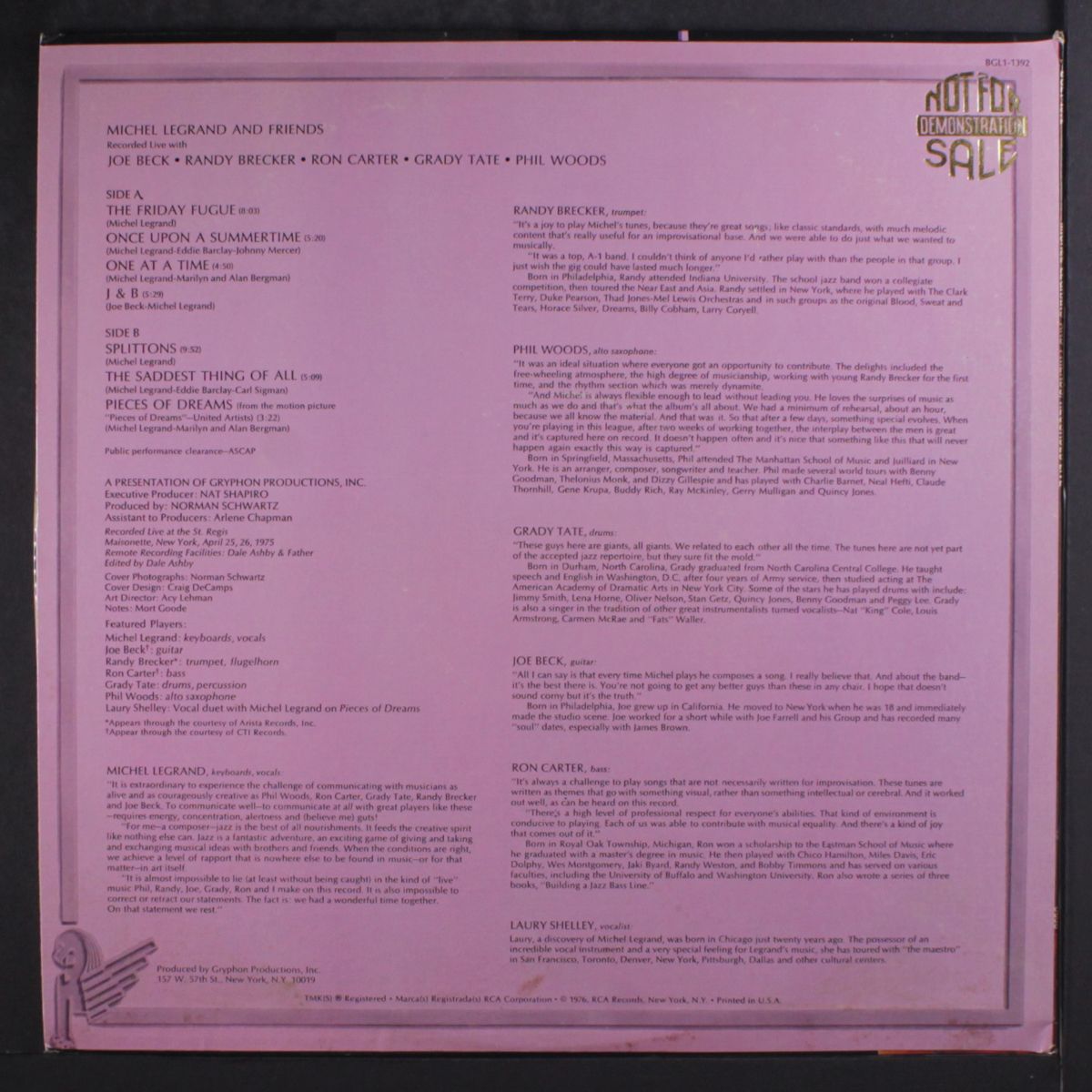 and friends recorded live by MICHEL LEGRAND