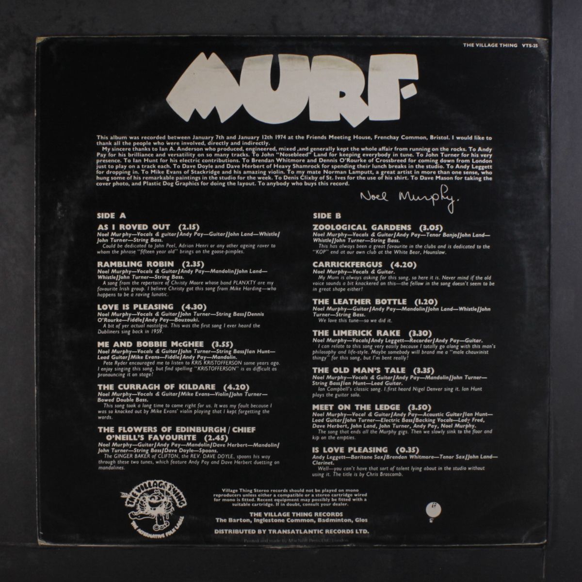 murf by NOEL MURPHY