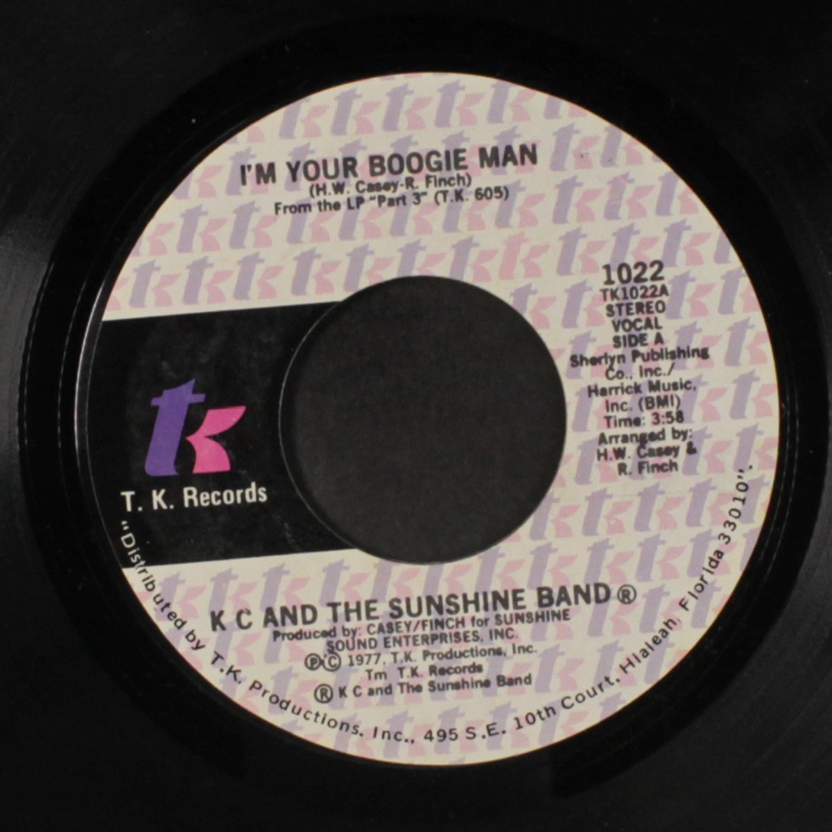 i'm your boogie man / wrap your arms around me by KC & SUNSHINE BAND