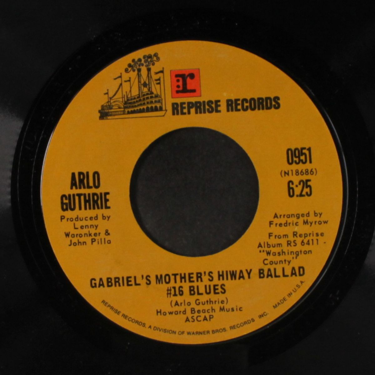 valley to pray / gabriel's mother's hiway ballad by ARLO GUTHRIE