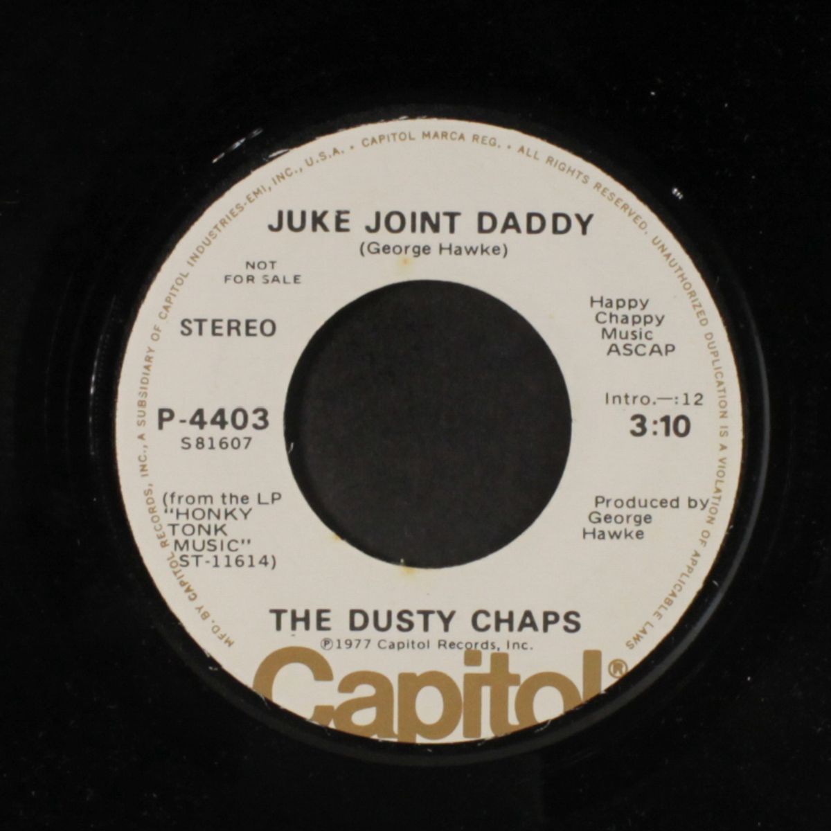 back in the woods / juke joint daddy by DUSTY CHAPS