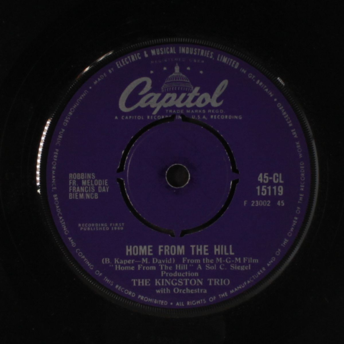 el matador / home from the hill by KINGSTON TRO