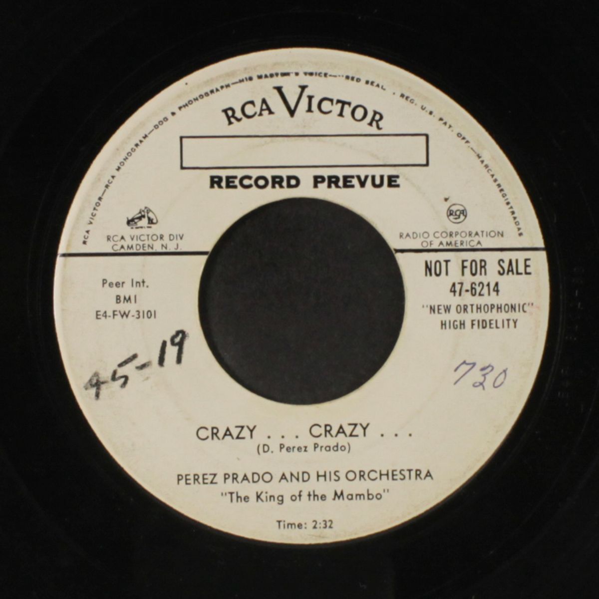 crazy...crazy... / monitor mambo by PEREZ PRADO