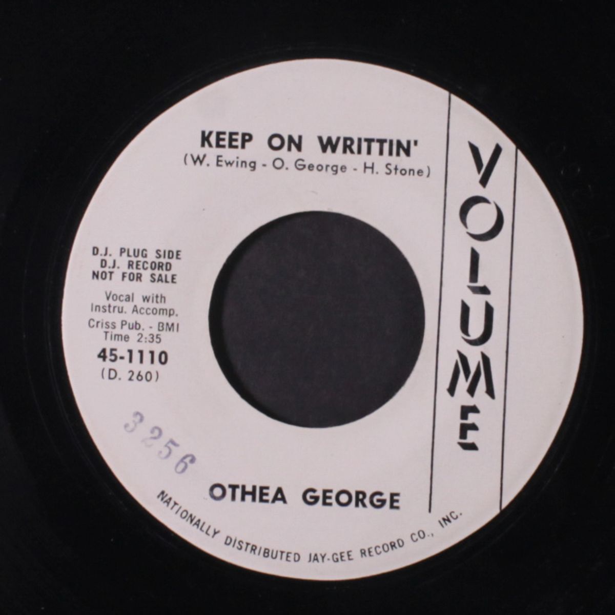 keep on writtin' / come to me by OTHEA GEORGE