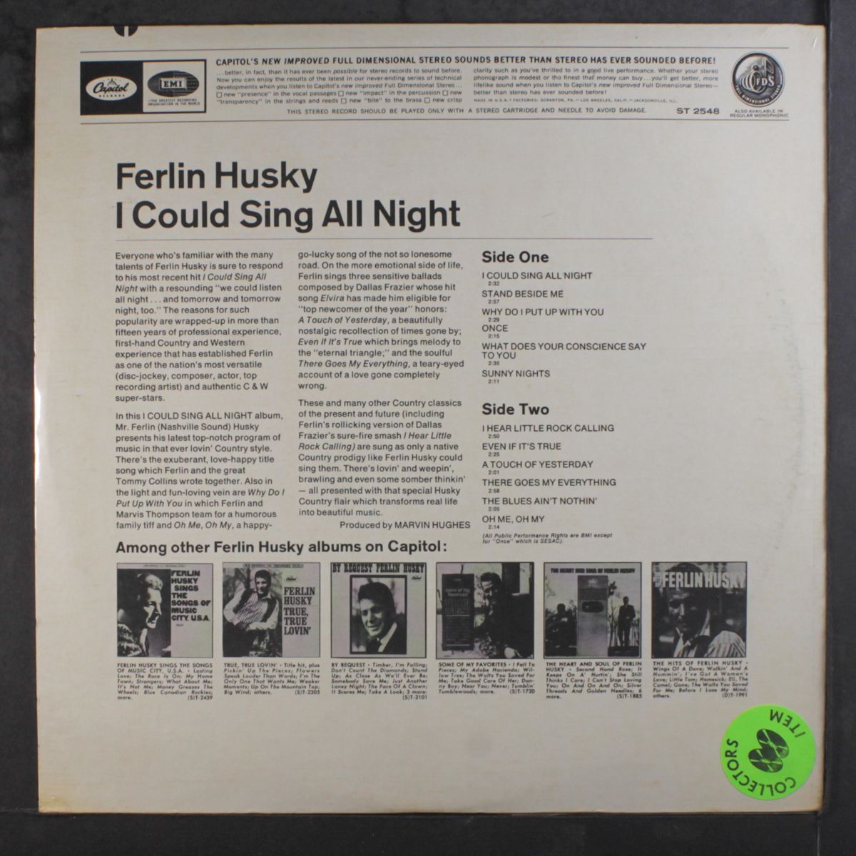 i could sing all night by FERLIN HUSKY