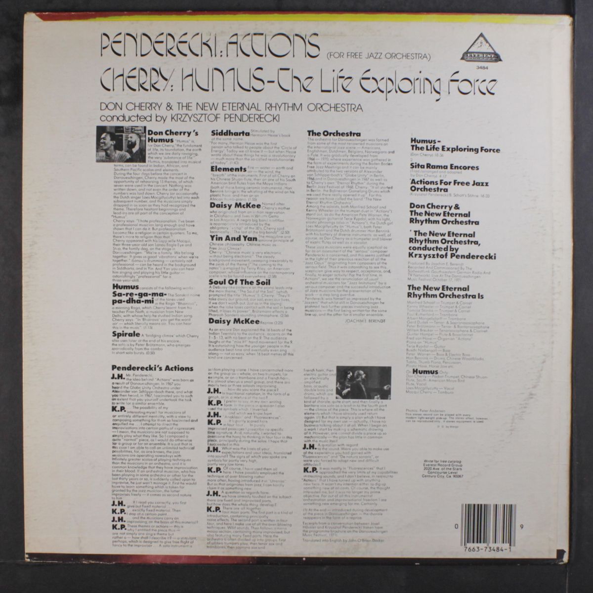 actions by DON CHERRY