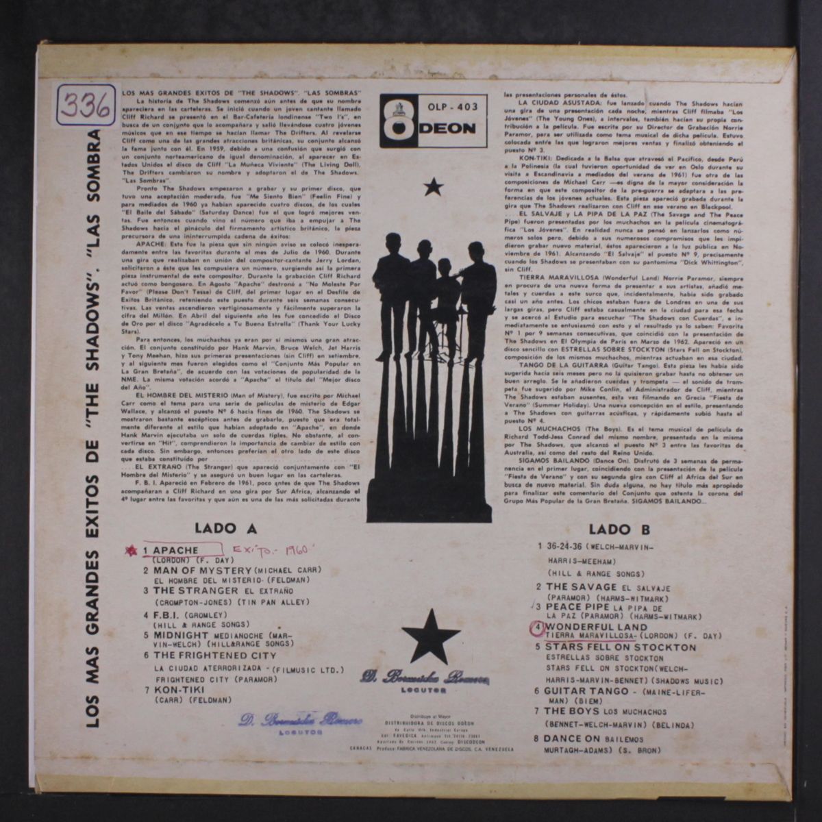 the shadows greatest hits by SHADOWS