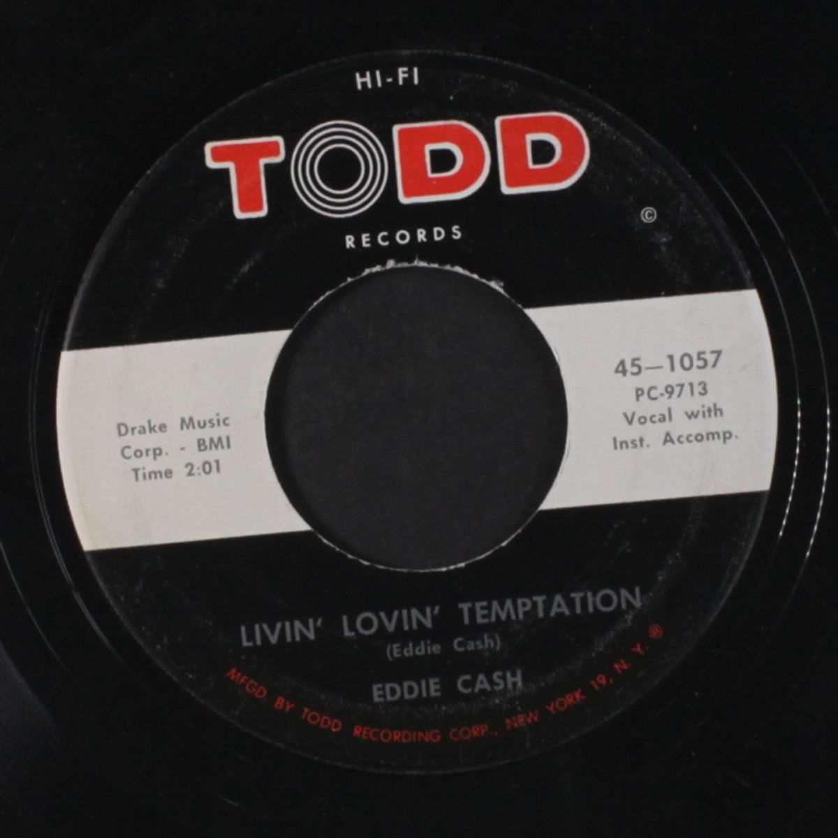 thinkin' man / livin' lovin' temptation by EDDIE CASH