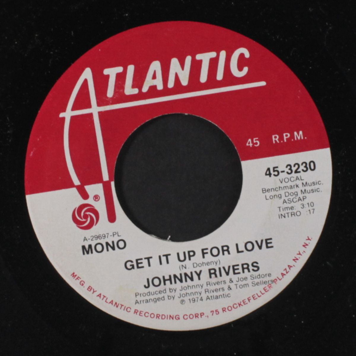 get it up for love / mono by JOHNNY RIVERS