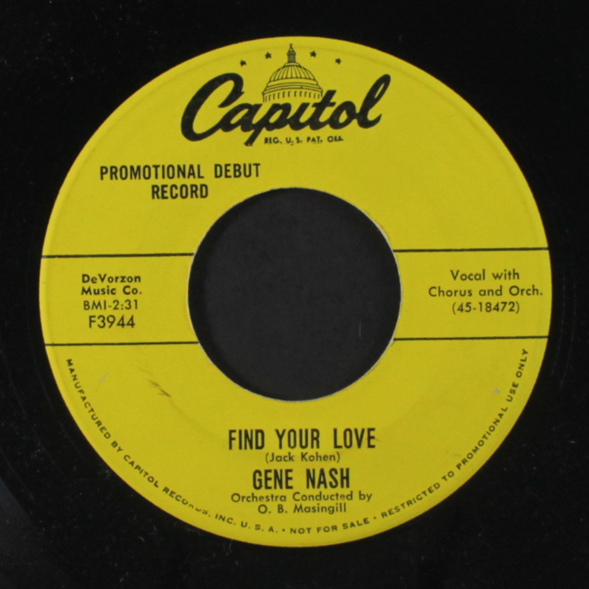 goodnight my someone / find your love by GENE NASH