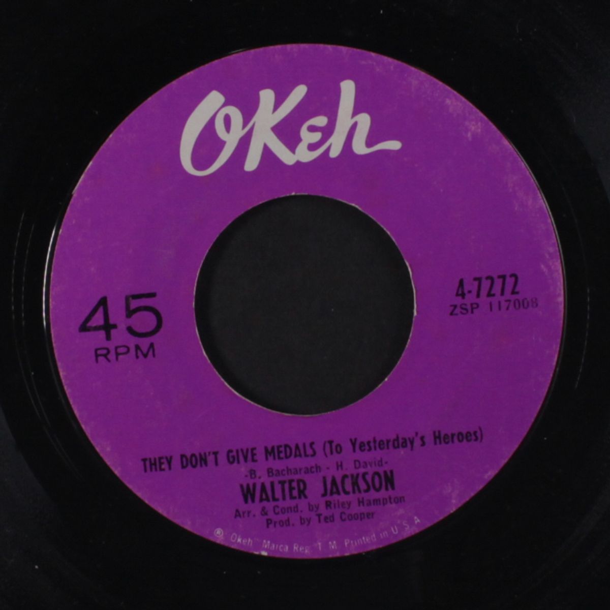 speak her name / they don't give medals by WALTER JACKSON