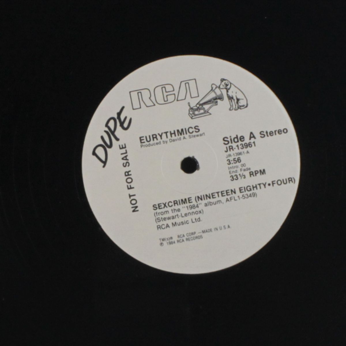 sexcrime (nineteen eighty-four / mono) by EURYTHMICS