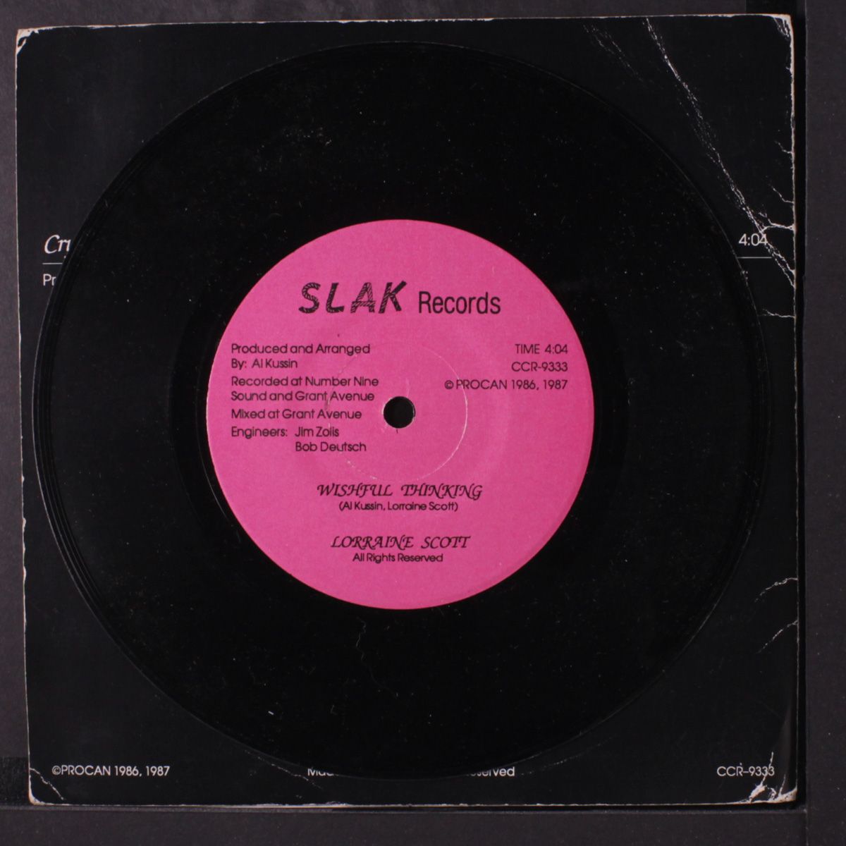 crying for love / wishful thinking by LORRAINE SCOTT