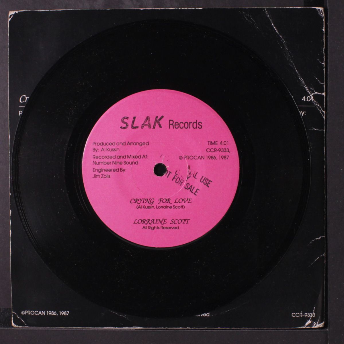 crying for love / wishful thinking by LORRAINE SCOTT