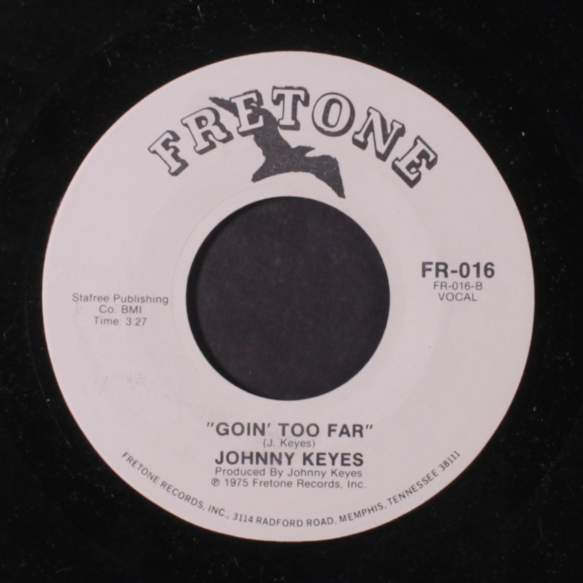 a scared man can't gamble / goin' too far by JOHNNY KEYES