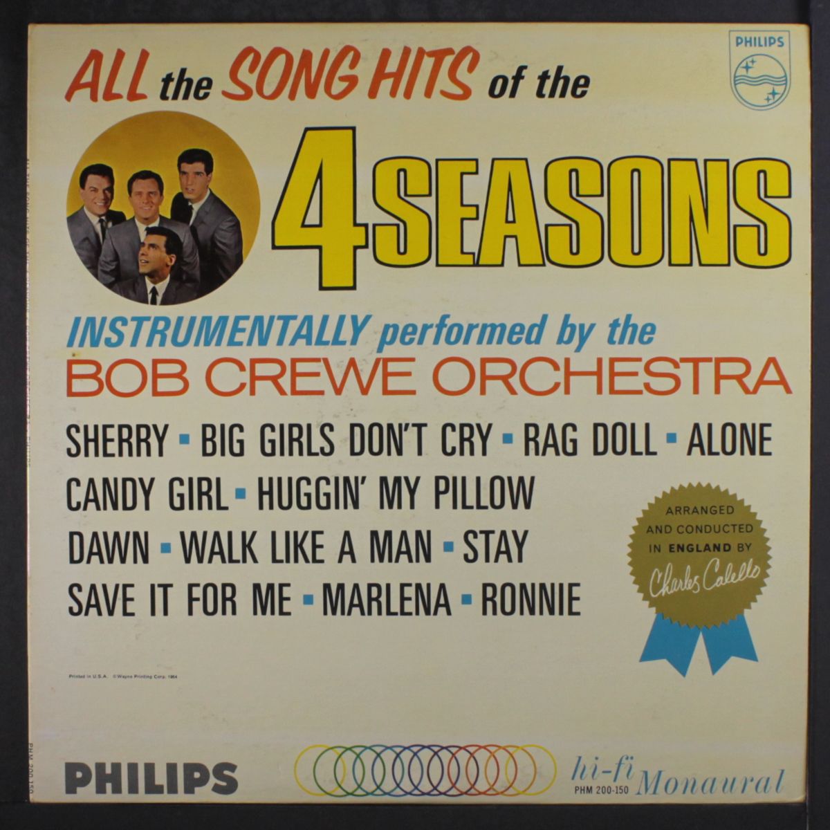 all the song hits of the 4 seasons by BOB CREWE
