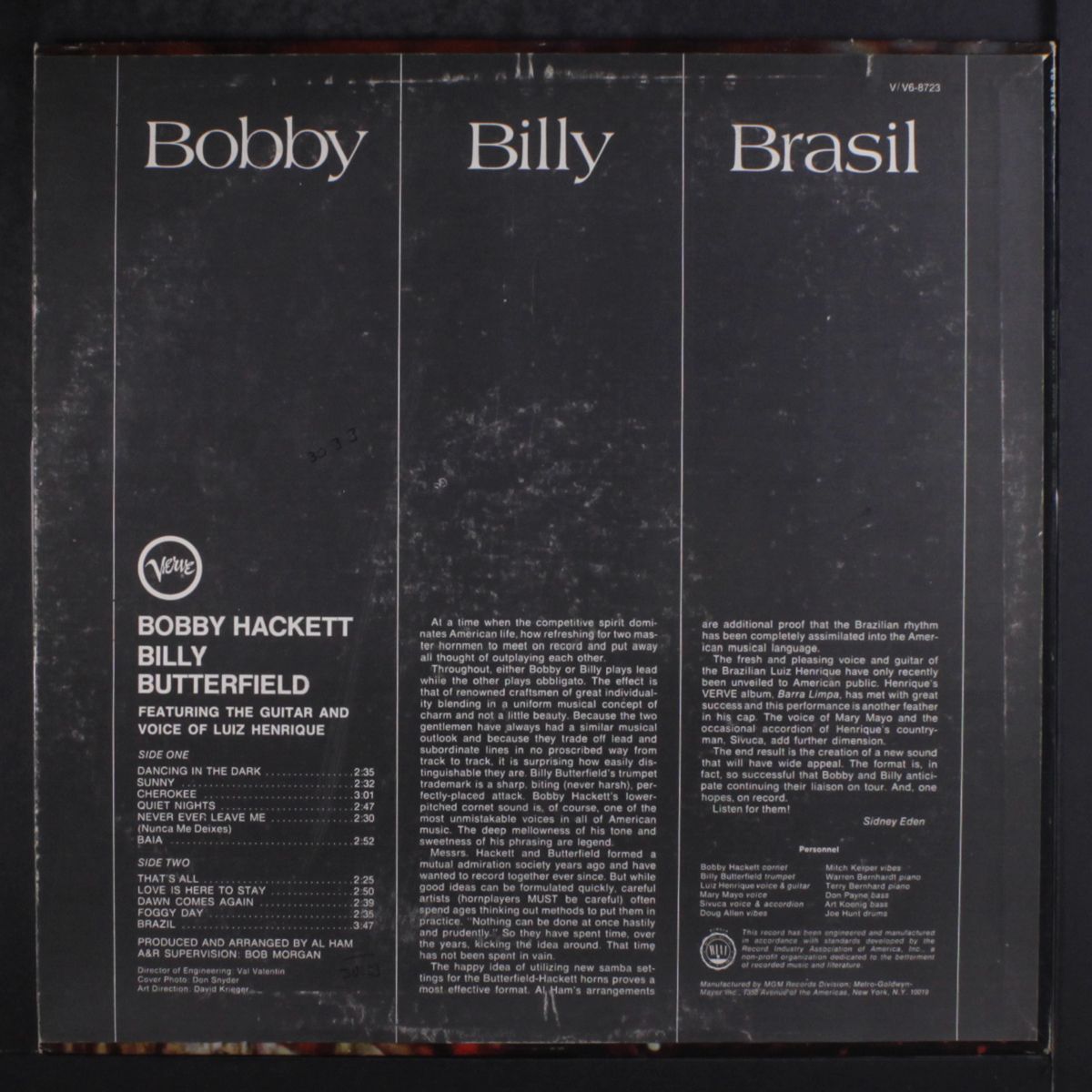 bobby / billy / brasil by BOBBY HACKETT & BILLY BUTTERFIELD