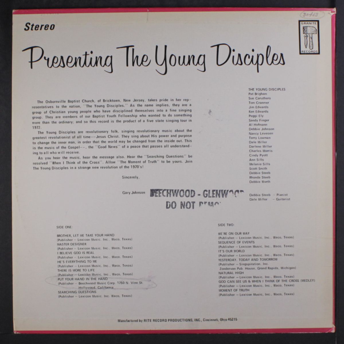 presenting by YOUNG DISCIPLES