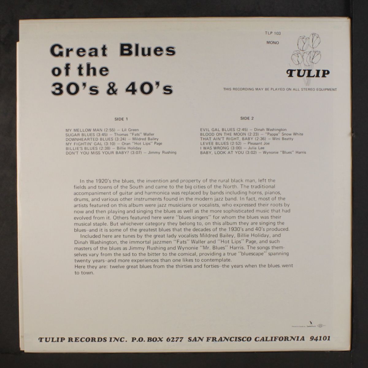 great blues of the 30's & 40's by VARIOUS