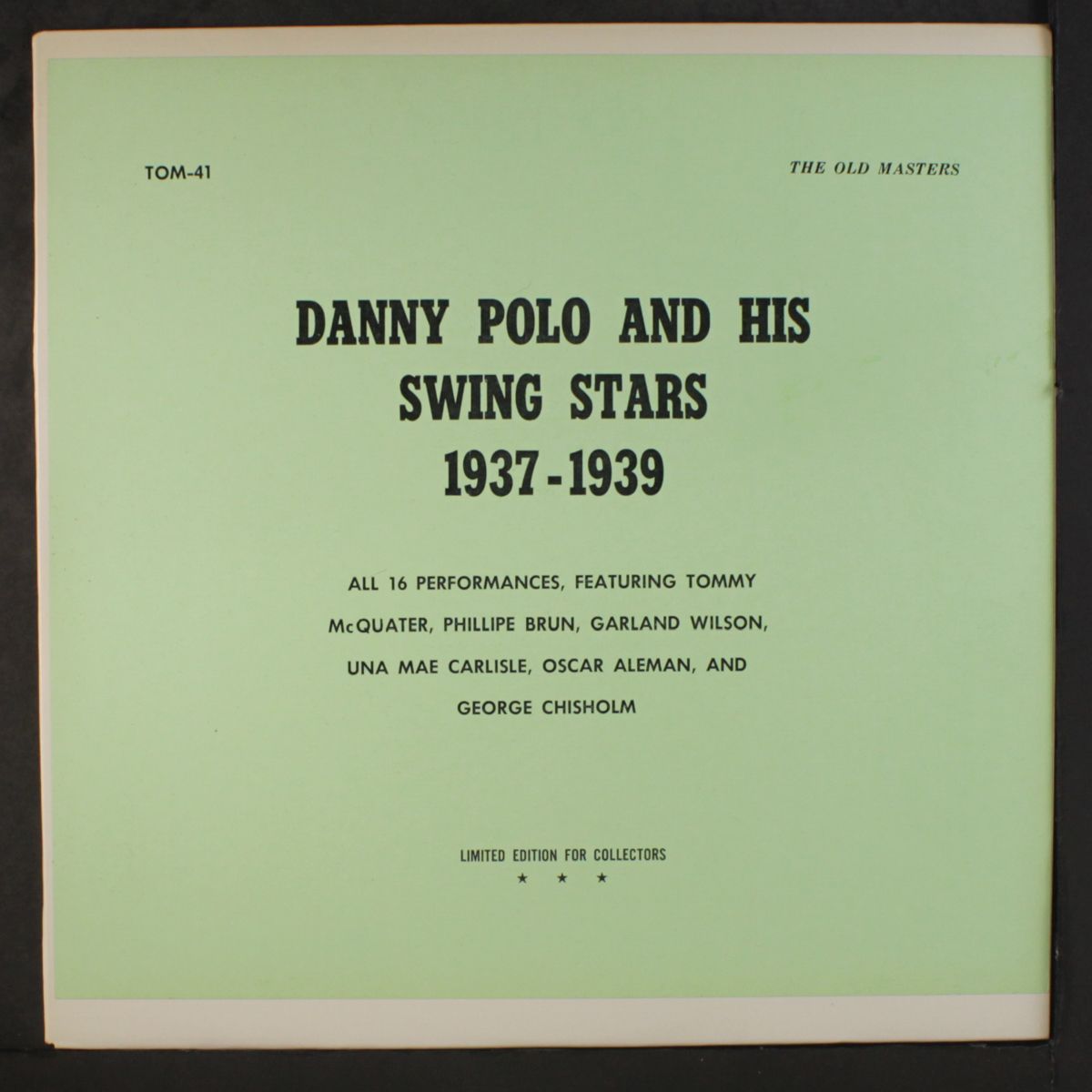 and his swing stars 1937-1939 by DANNY POLO