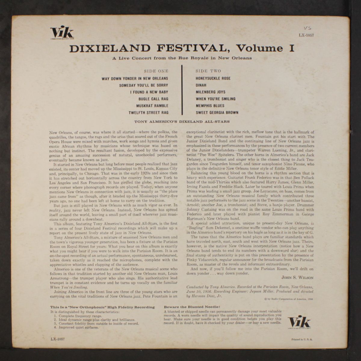 dixieland festival, vol. 1 by TONY ALMERICO'S DIXIELAND ALL-STARS