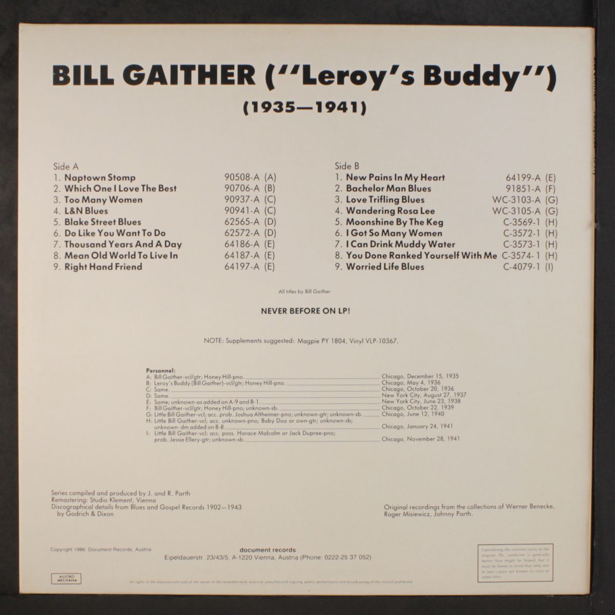 vol. 1, 1935-41 by BILL GAITHER