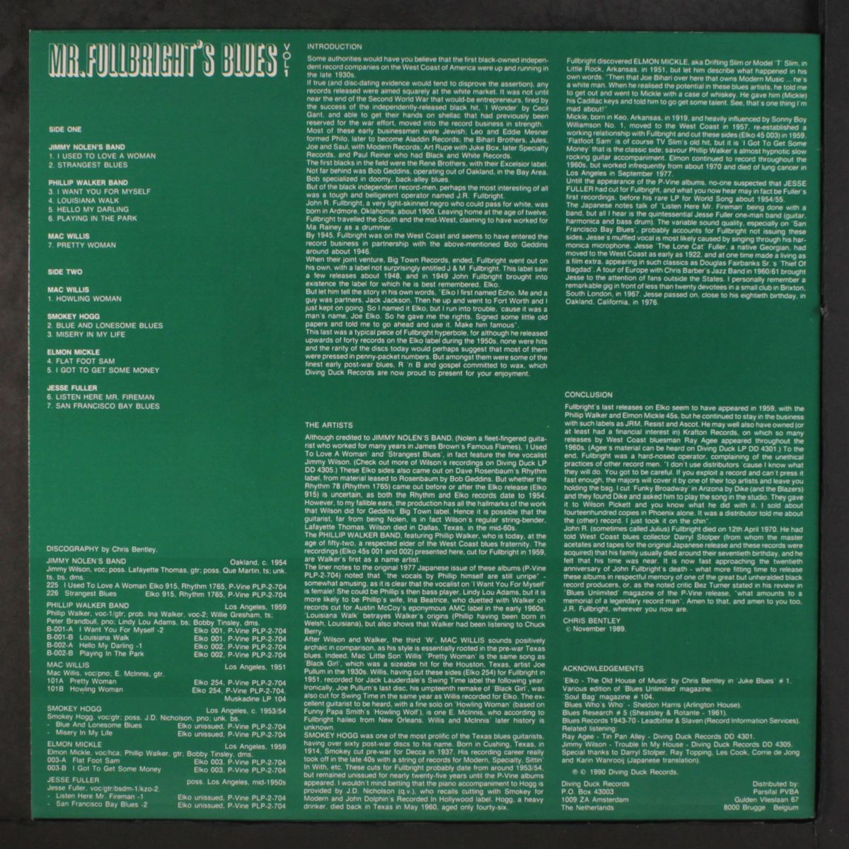 mr. fullbright's blues, vol. 1 by VARIOUS