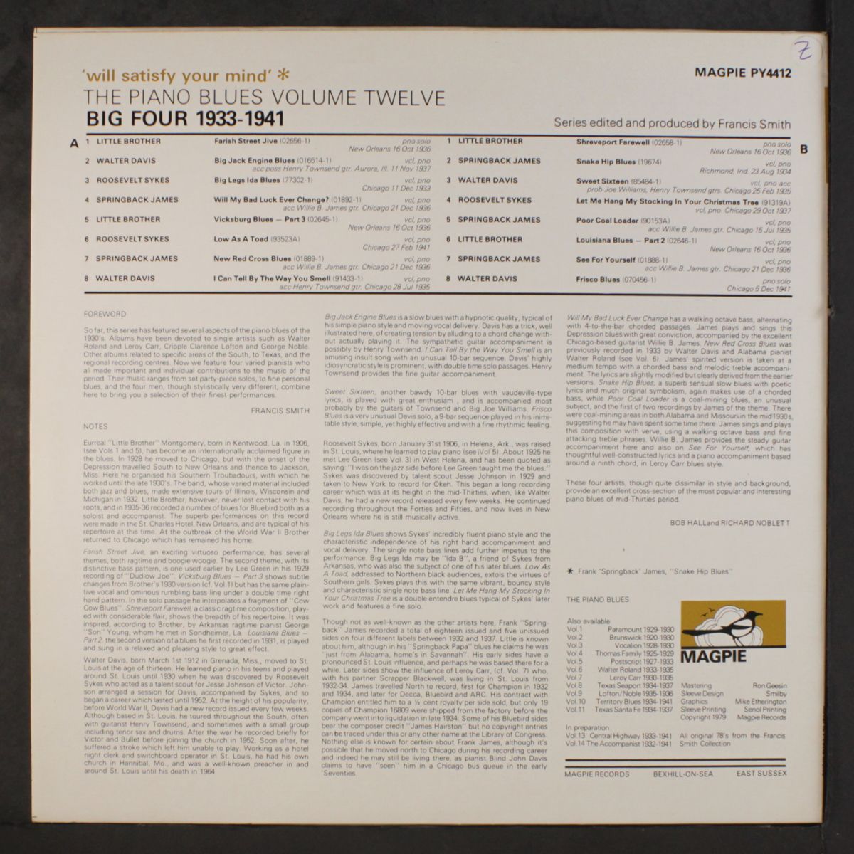 will satisfy your mind - big four 1933-1941 by VARIOUS