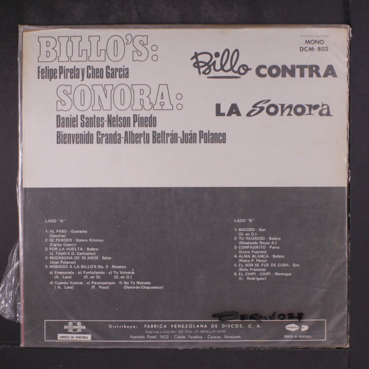 y sonora caracas by BILLO'S CARACAS BOYS