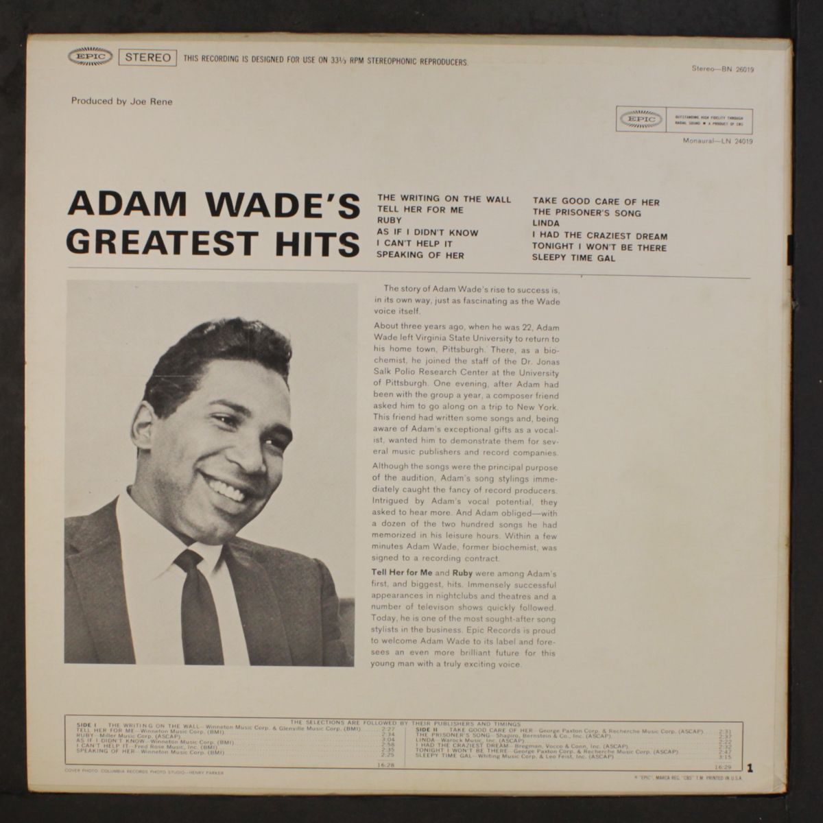 greatest hits by ADAM WADE