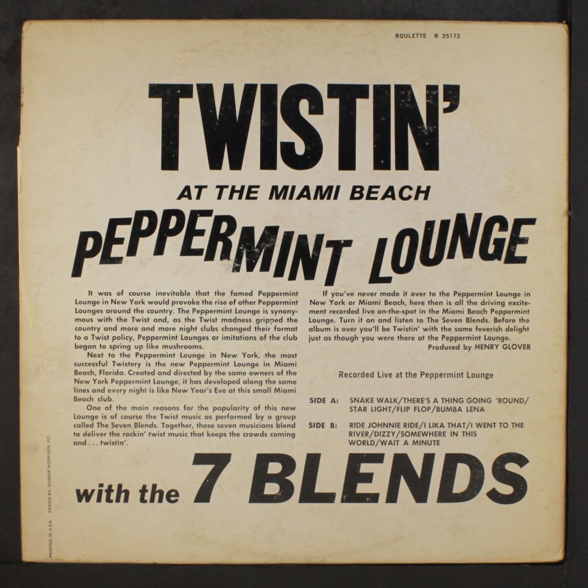 twistin' at the peppermint lounge by 7 BLENDS