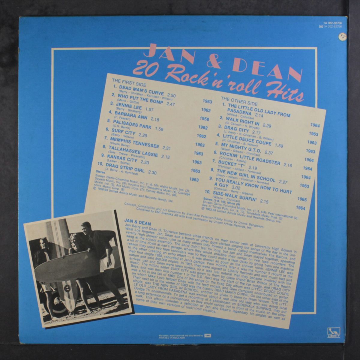 20 rock 'n' roll hits by JAN & DEAN