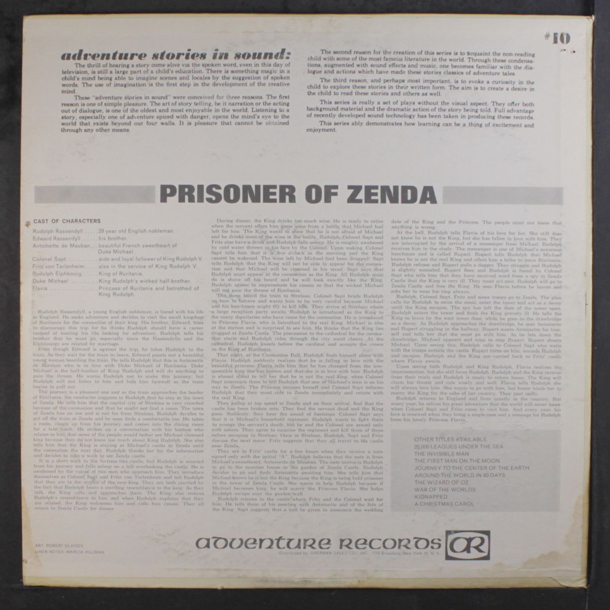 prisoner of zenda by UNKNOWN ARTIST