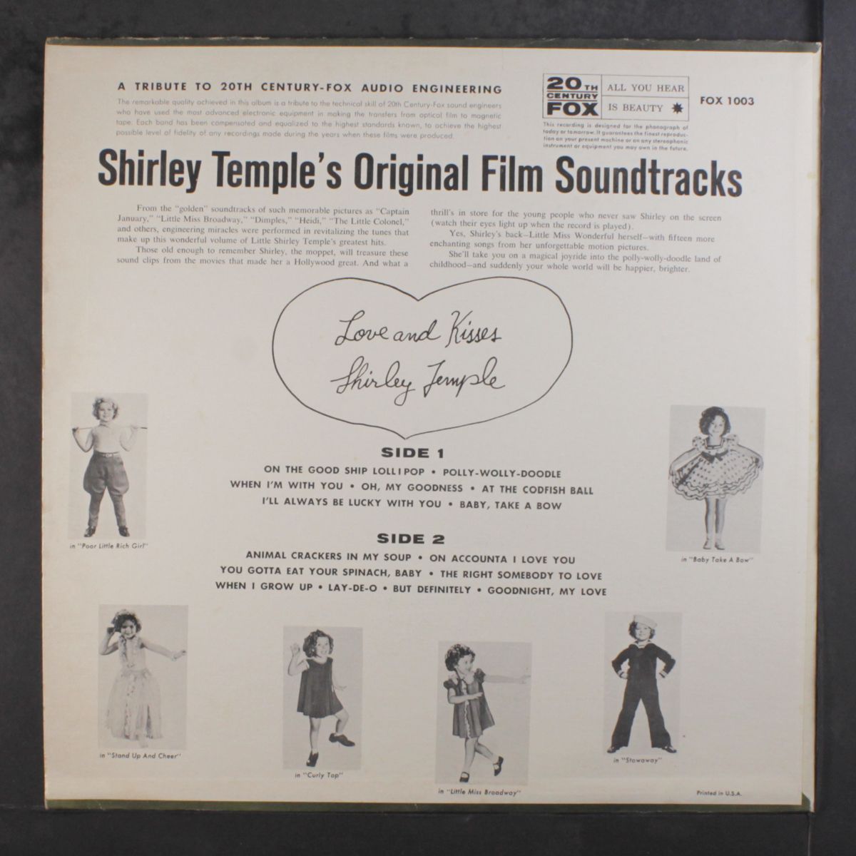original film soundtracks by SHIRLEY TEMPLE