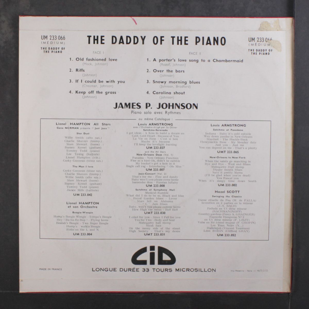 the daddy of the piano by JAMES P. JOHNSON